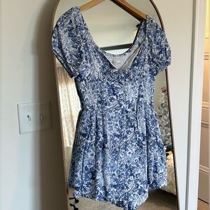 Hollister Floral Tiered Romper